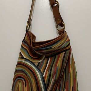 Lucky Brand Multicolor Hobo Bag with Bohemian Style